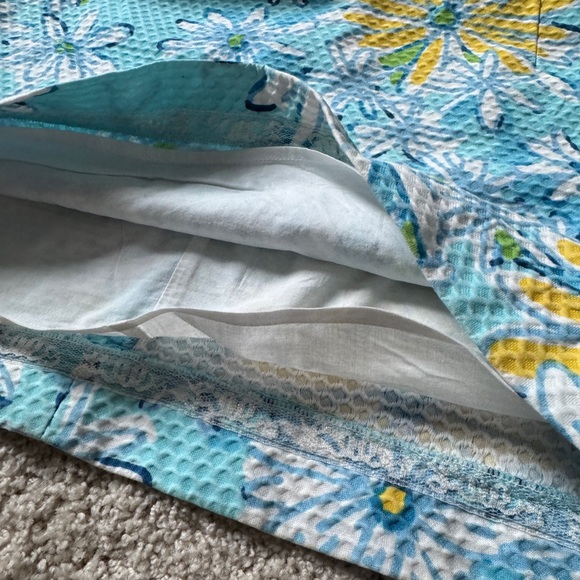 Lilly Pulitzer Daisy skirt 8 yellow blue - Picture 7 of 10